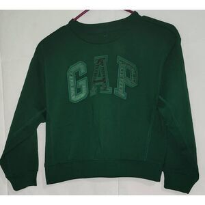 Gap Kids Sweatshirt NWT Crew neck Ivan Green Size Small (6-7)